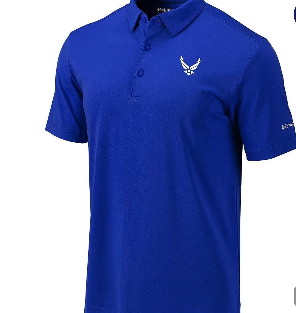 Columbia Golf Men's Omni Wick Drive Polo Shirt Blue Size XL NWT
